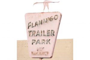Think Pink - Flamants roses - Whatwedo Retro Signage