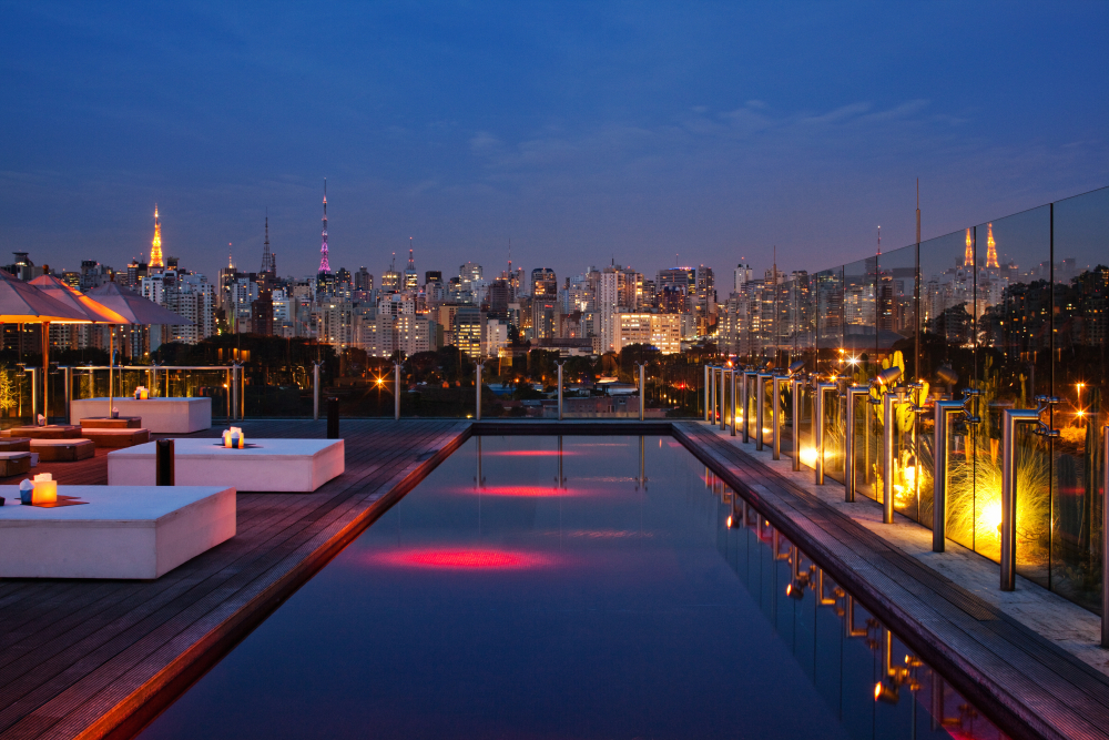 Rooftops & Skybars : Sky Bar - Hotel Unique - Sao Paulo - Brésil