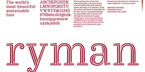 Typographie - Police - Ryman Eco